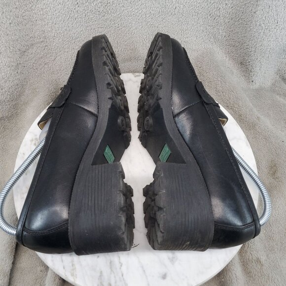 Eastland Shoes Womens Size 8.5 Black Leather Newbury Chunky Loafers - Picture 8 of 10